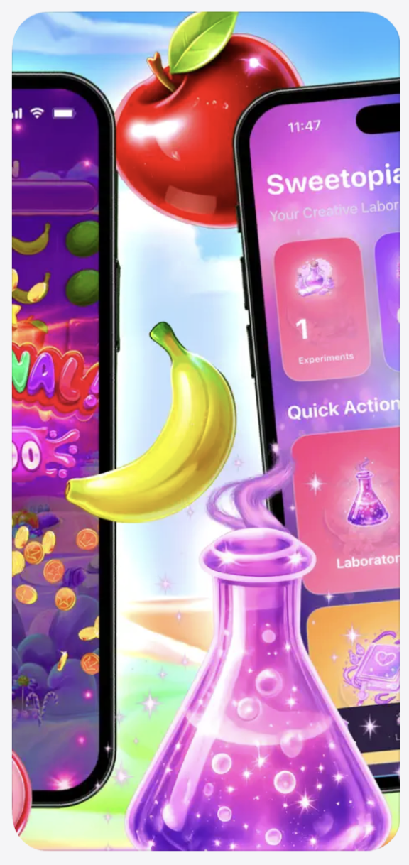 Third preview image Sweetopia Lab app